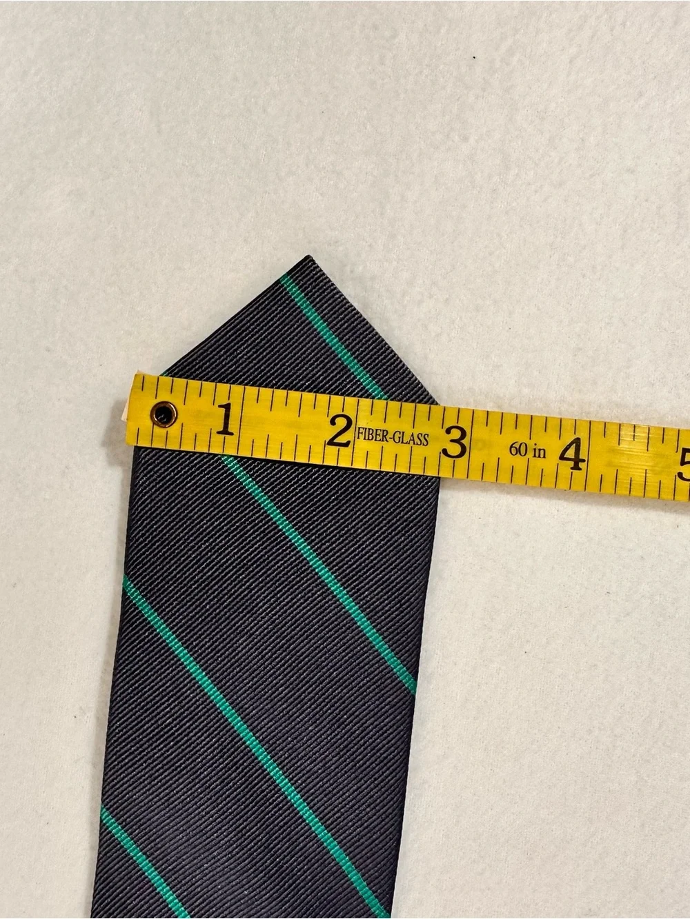 Classic Men's Navy Tie with Teal Stripe j crew